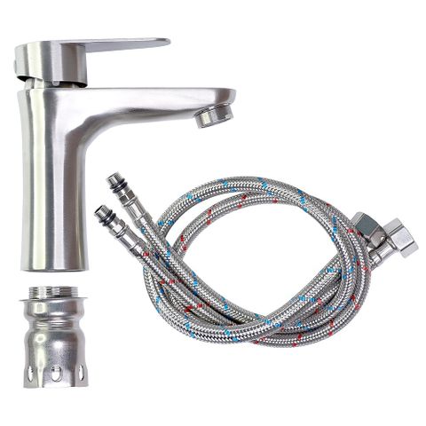 Vòi Lavabo Nóng Lạnh Hobby VRM2 Inox 304 Chống Gỉ - Thiết Kế Tiết Kiệm Nước, Dễ Sử Dụng Cho Bồn Rửa Mặt