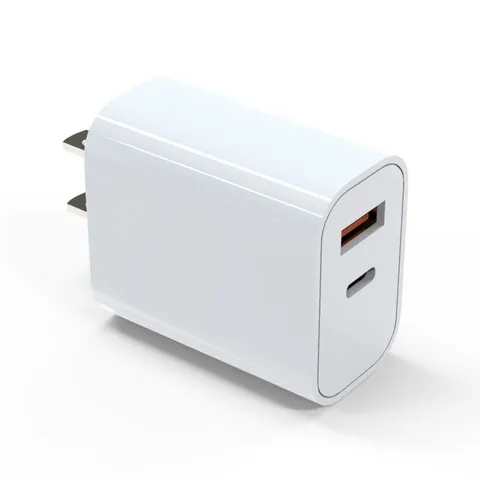 Củ sạc nhanh 2in1 20W PD và QC 18W, cổng USB-C và USB-A cho điện thoại, máy tính bảng, laptop - Sạc nhanh hiệu quả 3 lần.