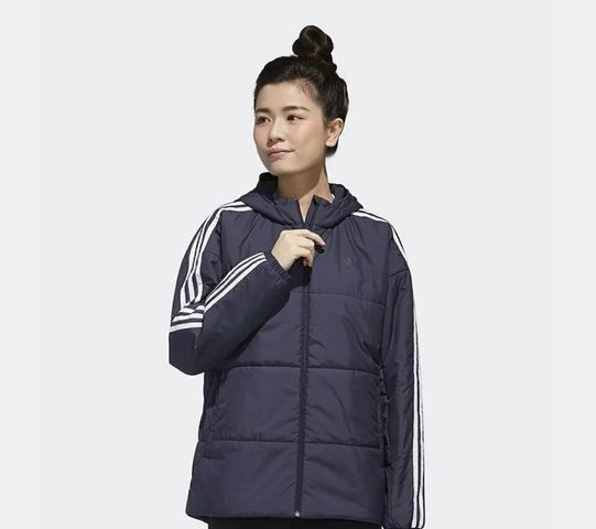 Áo Khoác Nữ Adidas Must Haves 3-Stripes Warm GF6994 - Áo Khoác Giữ Nhiệt Thể Thao Chất Liệu Polyester Xanh Navy Thời Trang