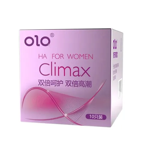 Bao cao su Olo 001 Climax Ha For Women siêu mỏng gai li ti hộp 10 cái
