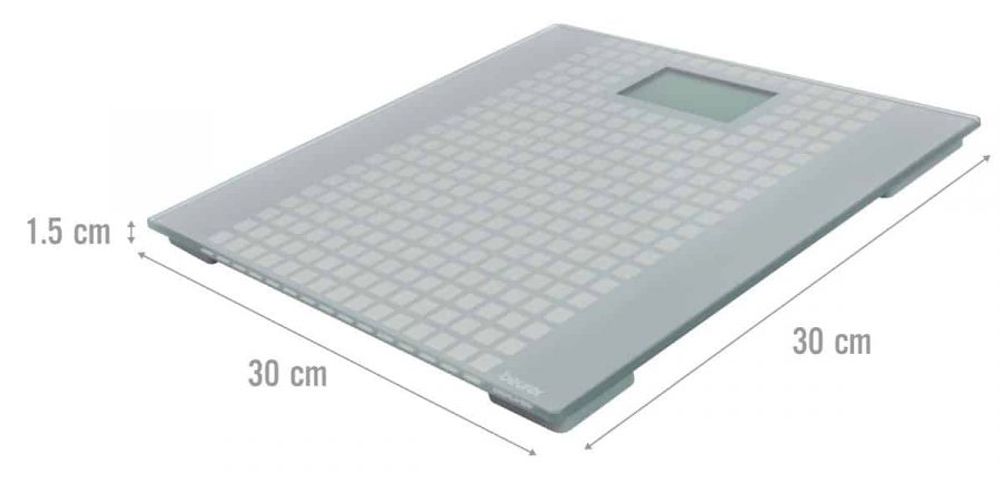 Cân Điện Tử Cảm Biến Thông Minh Beurer GS206 - Tự Động Tắt, Tiết Kiệm Pin, Màn Hình LCD, Tải Trọng 150Kg