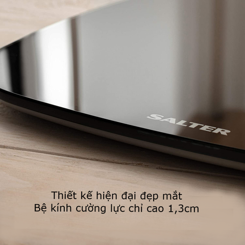 Cân sức khỏe điện tử Eco Salter 9221BK3R - Thiết kế sang trọng, màn LCD dễ đọc, pin sạc tiện lợi cho gia đình