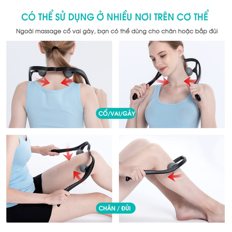 Cây Lăn Massage Cầm Tay Kingtech MS-300 - Thiết Bị Chăm Sóc Sức Khỏe, Giảm Đau Nhức, Căng Thẳng, Di Động, Dễ Sử Dụng