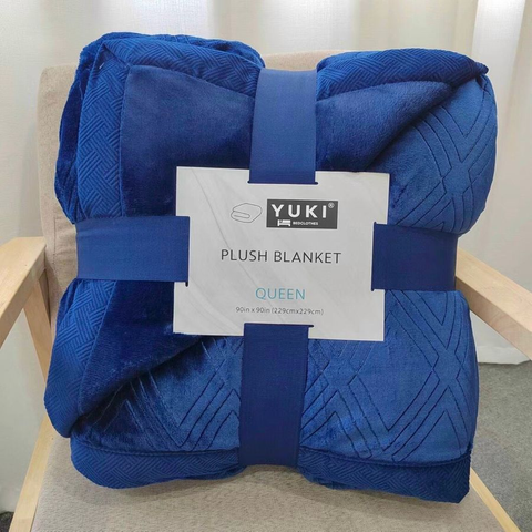 Chăn lông cừu Yuki Queen Nhật Bản siêu mềm mịn 229x229cm - Chất liệu ấm áp, không xù, hoàn hảo cho gia đình vào mùa đông