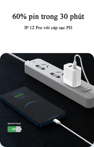 Củ Sạc Nhanh 2in1 PD 20W QC 18W - Sạc USB-C và USB-A cho Điện Thoại, Máy Tính Bảng, Laptop - Thiết Kế Nhỏ Gọn, An Toàn, Tương Thích Nhiều Thiết Bị