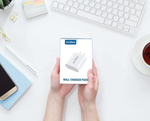 Củ Sạc Nhanh Mini 20W PD 3.0 zicBee MGA016 - Sạc Tốc Độ Cao cho Điện Thoại, iPad, Airpods, Apple Watch, Thiết Kế Gọn Nhẹ, USB-C