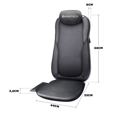 Đệm Ghế Massage Lưng 3D KINGTECH KC-500S - Thiết Kế Công Thái Học, Công Nghệ Shiatsu Hiện Đại, Giải Pháp Thư Giãn Tối Ưu