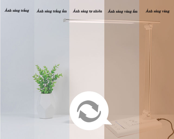 Đèn Bàn LED Cảm Ứng MITARY - Đèn Học Chống Cận, Sạc Điện Thoại Không Dây, Hẹn Giờ Tắt, Đa Tính Năng, Tiết Kiệm Điện