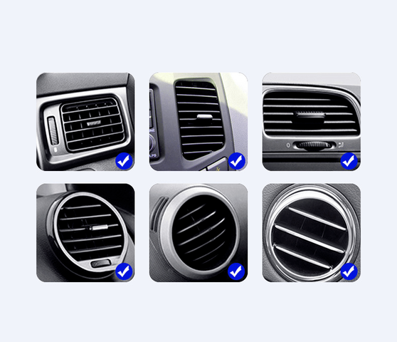 Giá Đỡ Điện Thoại Ô Tô Xoay 360 Độ Gắn Khe Gió - Vân Cacbon Sang Trọng, Chất Liệu Nhựa ABS Cao Cấp