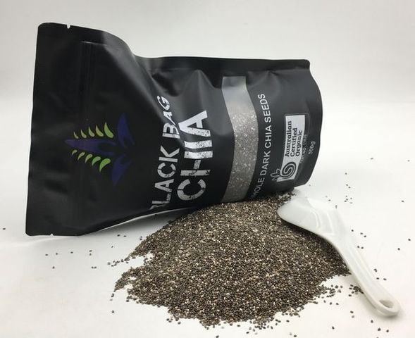 Hạt Chia Black Bag OMD Hữu Cơ 500g - Giúp Giảm Cân, Tăng Cường Sức Khỏe, Chứa Omega 3 và Chất Xơ Cao, Thực Phẩm Bổ Sung Dinh Dưỡng
