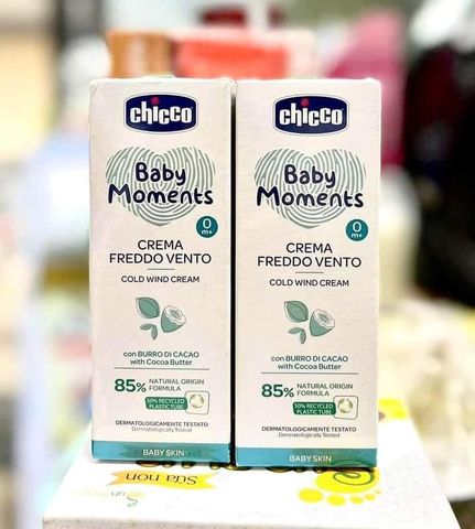 Kem Dưỡng Ẩm Chicco Cold Wind Chiết Xuất Bơ Cacao 50ml - An Toàn Cho Trẻ Sơ Sinh, Cấp Ẩm Hiệu Quả, Không Thành Phần Độc Hại
