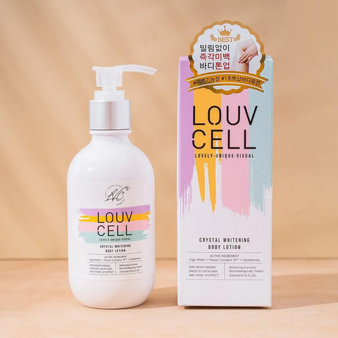 Kem Dưỡng Trắng Da Body Louv Cell Hàn Quốc 250ml - Làm Sáng Da, Cung Cấp Độ Ẩm, Ngăn Ngừa Tuổi Tác, Phù Hợp Mọi Loại Da