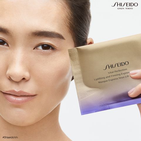 Mặt Nạ Mắt Shiseido Uplifting and Firming Express Eye Mask - Giảm Quầng Thâm, Cải Thiện Nếp Nhăn Đặc Trị Vùng Mắt 12 Bộ