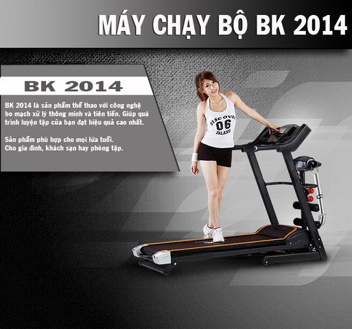 Máy Chạy Bộ Điện Đa Năng Kingsport BK-2014 - Hệ Thống Massage & Tập Bụng Tại Nhà, Giúp Tăng Cường Sức Khỏe, Chạy Bộ, Đi Bộ, Gập Bụng