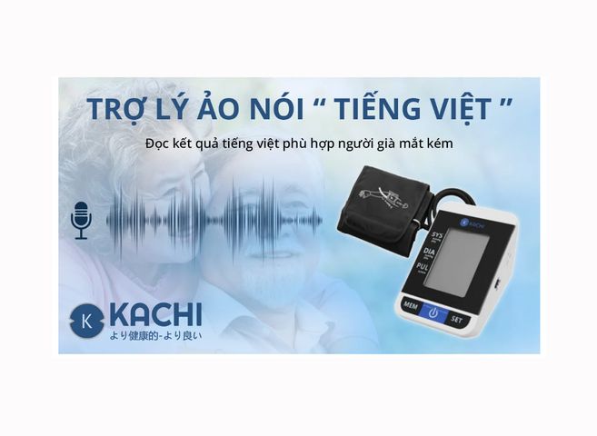 Máy Đo Huyết Áp Tự Động Kachi MK167 (BLS-2009A) - Có Giọng Nói Tiếng Việt, Bộ Nhớ 99 Kết Quả, Thiết Kế Nhẹ, Tiện Dụng Tại Nhà