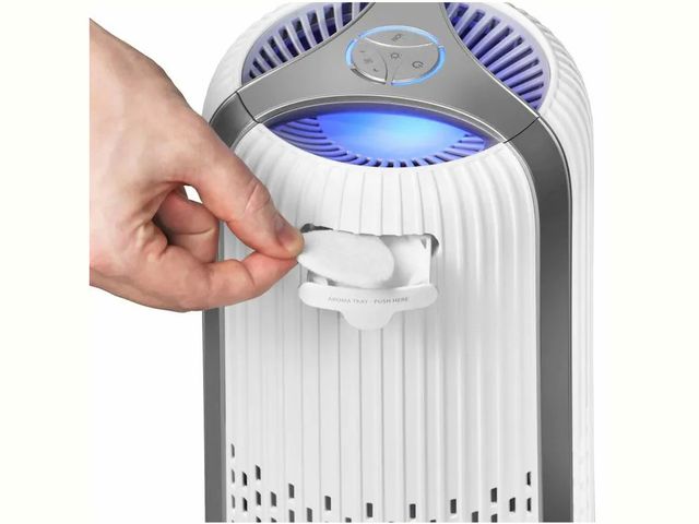 Máy Lọc Không Khí 4 in 1 HoMedics TotalClean AP-T10-WT - Bộ Lọc Hepa 360 Độ, Đèn Ngủ, Khay Tinh Dầu, Hiệu Quả Cho Phòng 27m2