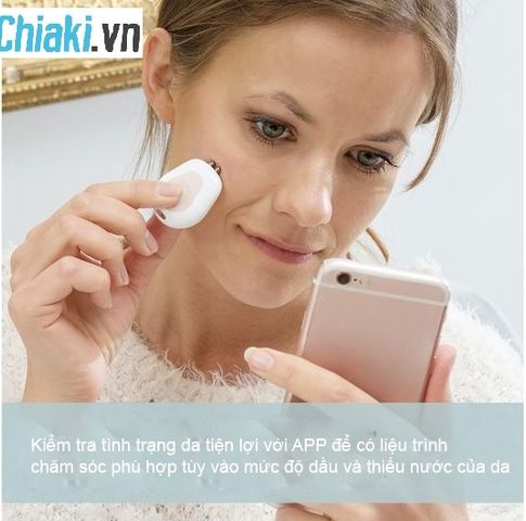 Máy Rửa Mặt HoMedics FAC-700 - Công Nghệ Siêu Âm 3D Phân Tích Da - Làm Sạch Sâu, Massage, Chuyên Nghiệp Như Spa