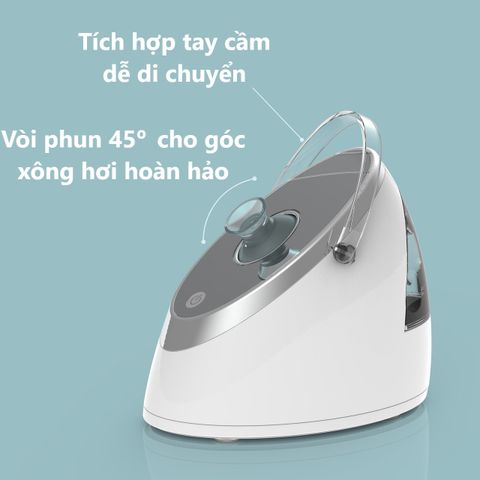 Máy xông hơi mặt HoMedics Nano FAC-SV100 - Công nghệ Nano Ionic cấp ẩm hiệu quả gấp 10 lần, làm sạch sâu da mặt, bảo hành 2 năm.
