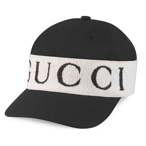 Mũ Gucci Baseball Hat With Headband Phối Màu Đen Trắng