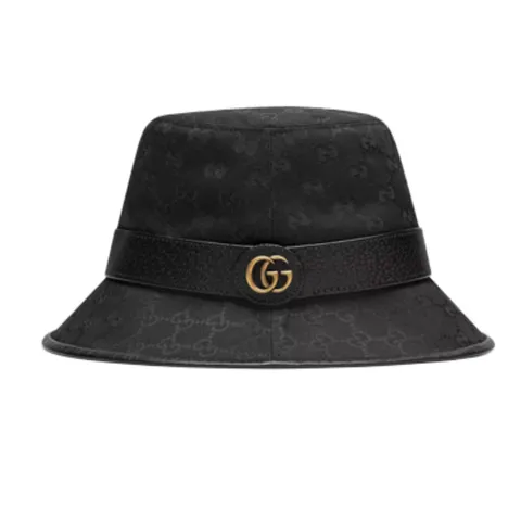 Mũ Gucci GG Canvas Bucket Hat With Double G màu đen