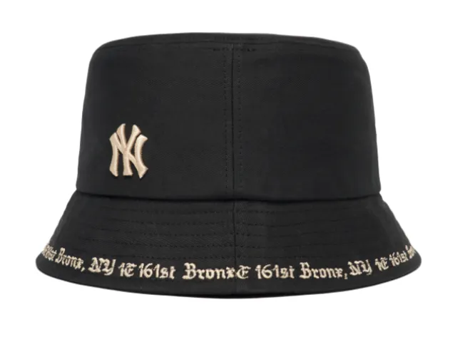 Mũ MLB Gothic Bucket Hat New York Yankees 3AHTHG01N-50BKS màu đen