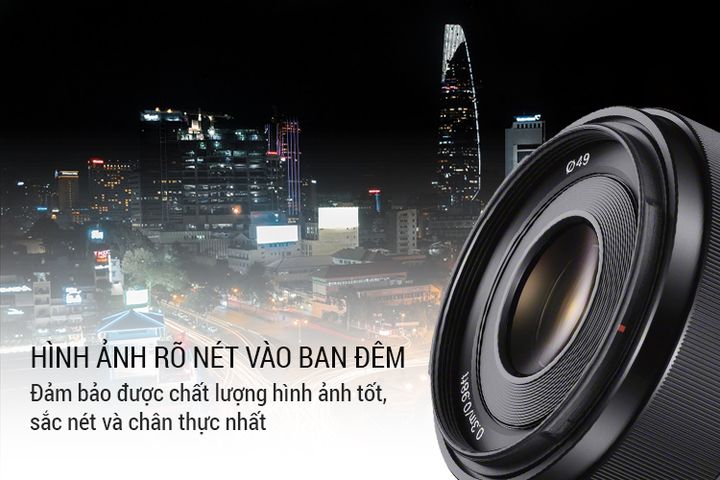 Ống Kính Sony SEL 50mm F1.8F Chân Thật Cho Máy Ảnh Full Frame - Lens Chính Hãng, 47 Độ Góc Nhìn, Dễ Dàng Chụp Ảnh Nghệ Thuật