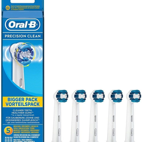 Set 5 đầu bàn chải điện Precision Clean Oral-B - Lông mềm mại, làm sạch hiệu quả mà không gây tổn thương nướu, Tây Bắc
