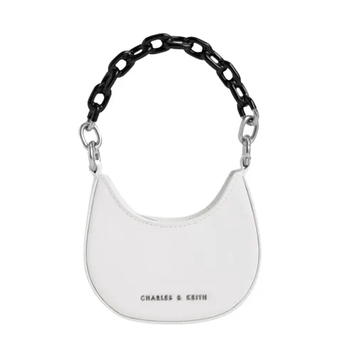 Túi Charles & Keith Koi Chain Handle Mini Bag CK6-80701222 White