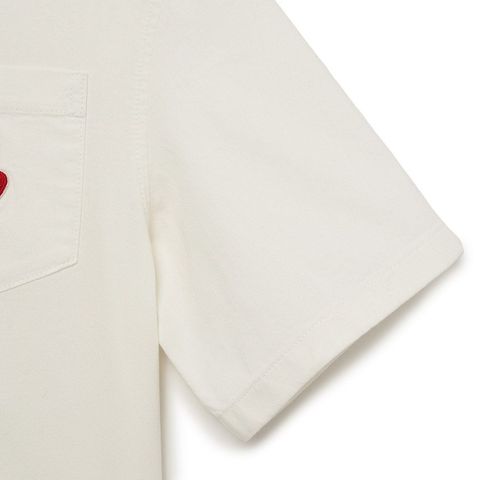 Áo Sơ Mi Ngắn Tay MLB Denim Boston Red Sox Nữ - Thiết Kế Cổ Bẻ, Chất Liệu Cotton Mềm Mại, Thời Trang Thanh Lịch