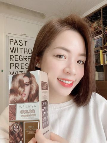 Dầu Gội Phủ Bạc Weilaiya Color Conditioner - Nhuộm Tóc Nhanh Chóng, Dưỡng Tóc Mềm Mượt, Công Nghệ Tinh Dầu, Lược Chải Thông Minh 100ml