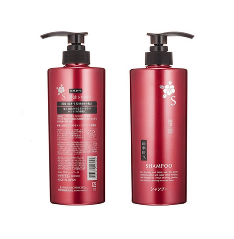 Dầu gội Tsubaki Kumano 600ml - Phục hồi tóc hư tổn, không silicon, hương hoa trà, làm sạch và giúp tóc chắc khỏe
