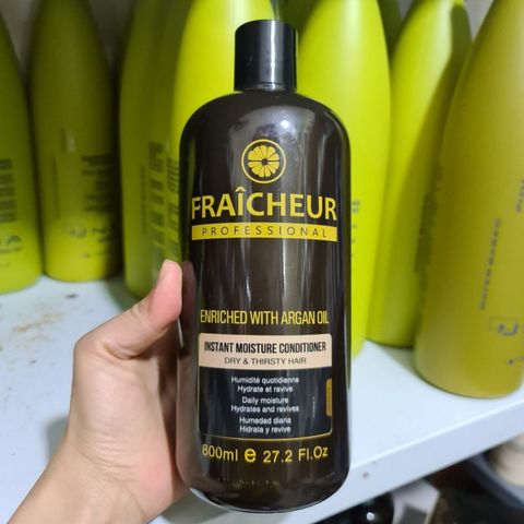 Dầu gội xả Fraicheur Instant Moisture 800ml - Phục hồi ẩm, chăm sóc tóc khô xơ, bảo vệ cấu trúc tóc, phù hợp mọi loại tóc.