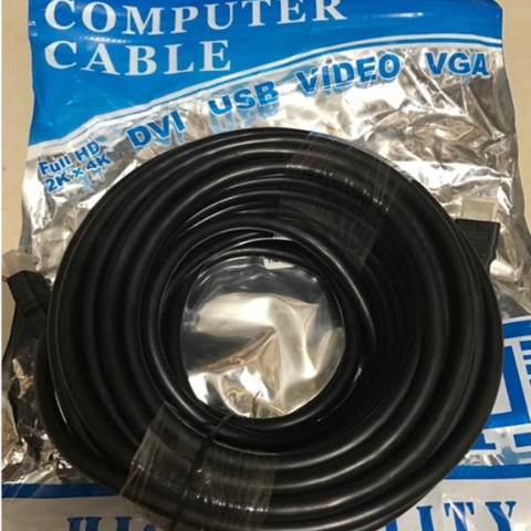 Dây cáp HDMI dạng tròn 15m chuẩn 1.4 - Truyền tải hình ảnh và âm thanh chất lượng cao đến TV, hỗ trợ độ phân giải 1080p
