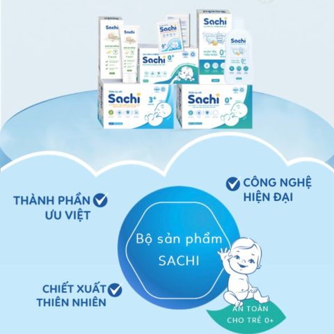 Kem Sachi Dưỡng Ẩm Giảm Hăm Tã cho Bé từ 0m+ - Kem Đa Năng Hỗ Trợ Làm Dịu Da Nhạy Cảm và Giảm Kích Ứng