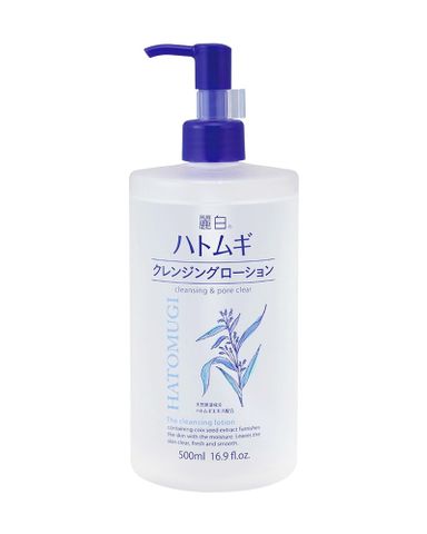 Nước Tẩy Trang Hatomugi Chiết Xuất Hạt Ý Dĩ 500ml - Làm Sạch Sâu, Giữ Ẩm Da, Phù Hợp Với Mọi Loại Da, Không Mùi