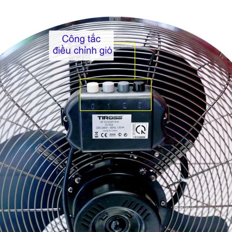 Quạt Sàn Công Nghiệp Tiross TS954 18 Inch - Công Suất 130W, Đảo Chiều Tự Động, Thích Hợp Cho Mọi Không Gian Nội Thất