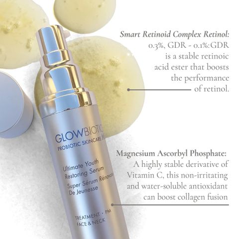 Serum Glowbiotics Ultimate Youth Restoring - Tinh Chất Trẻ Hóa Da, Chống Lão Hóa, Căng Mịn Da 30ml