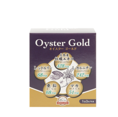 Tinh Chất Hàu Tươi Oyster Gold - Viên Uống Bổ Sung Sinh Lực Nam Giới, Hỗ Trợ Sức Khỏe và Khả Năng Sinh Sản, Hộp 45 Viên Nhật Bản