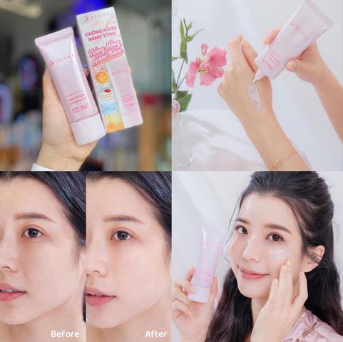 Serum Dưỡng Trắng Da Senka White Beauty CC 3 Trong 1 SPF 50 PA++++ - Chống Nắng, Dưỡng Da, Che Khuyết Điểm