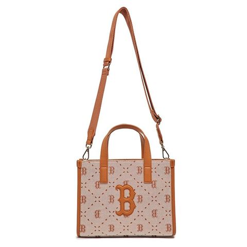 Túi Xách MLB Big Diamond Monogram Jacquard Boston Red Sox 3AORS013N-43BRS - Chất Liệu PU Mềm Mại, Dễ Phối Đồ, Ngăn Rộng Rãi