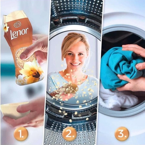 Viên xả Lenor thơm lâu 210g - Hàng nội địa Đức, bảo vệ vải và khử mùi hiệu quả cho quần áo, hương hoa tươi mát.