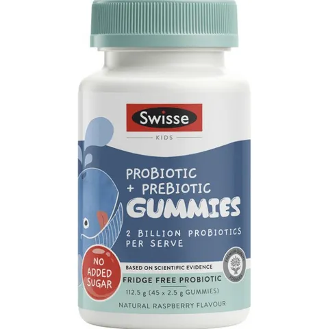 Viên nhai hỗ trợ tiêu hóa Swisse Kids Probiotic Prebiotic