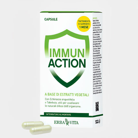 Viên Uống Tăng Cường Đề Kháng Erba Vita Immun Action - Hỗ Trợ Sức Khỏe, Vitamin & Khoáng Chất, 60 Viên, Thực Phẩm Chức Năng