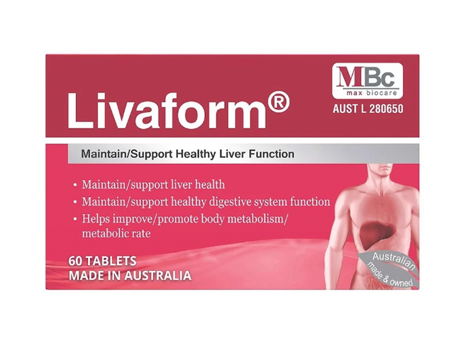 Viên uống hỗ trợ thải độc gan Livaform Úc - Tăng cường chức năng gan, phục hồi sức khỏe từ thiên nhiên - Hỗ trợ người thường xuyên uống rượu