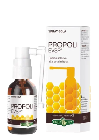 Xịt họng hỗ trợ kháng khuẩn Spray Gola Propoli Evsp Erba Vita