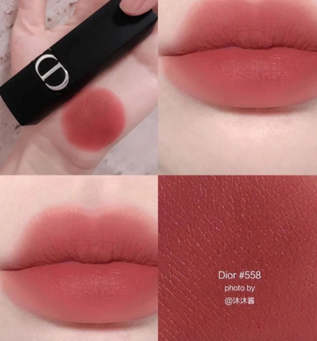 Son thỏi Dior Rouge Forever 558 Forever Grace - Son Hồng Đất Cao Cấp, Bền Màu, Dưỡng Ẩm Mịn Mượt, Phong Cách Pháp