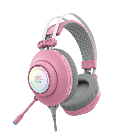 Tai nghe Zidli SCORE SH320V Pink - Tai Nghe Gaming Có Mic Khử Tiếng Ồn, Đèn RGB, Âm Thanh Chất Lượng Cao, Thiết Kế Nữ Tính
