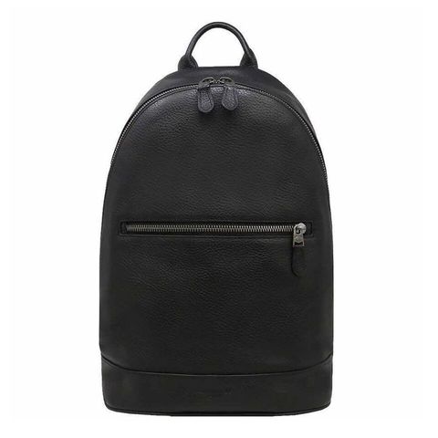 Balo Coach West Slim Leather Backpack Black F72510