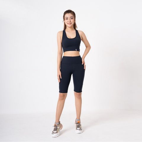 Bộ đùi tập gym nữ SL210410 - Áo bra phối quần Biker short nâng mông, chất liệu thun co giãn 4 chiều, thoáng khí, phù hợp yoga và aerobic