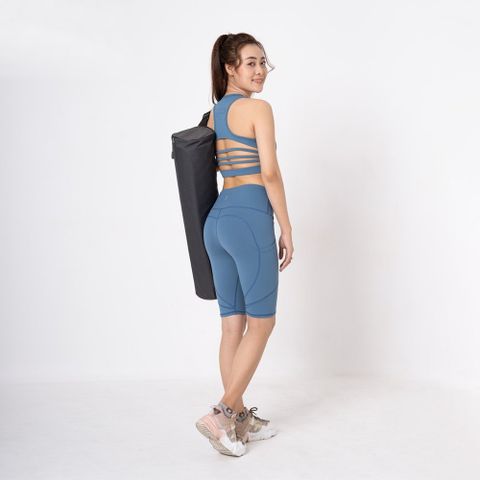 Bộ đùi tập gym nữ SL210410 - Áo bra phối quần Biker short nâng mông, chất liệu thun co giãn 4 chiều, thoáng khí, phù hợp yoga và aerobic